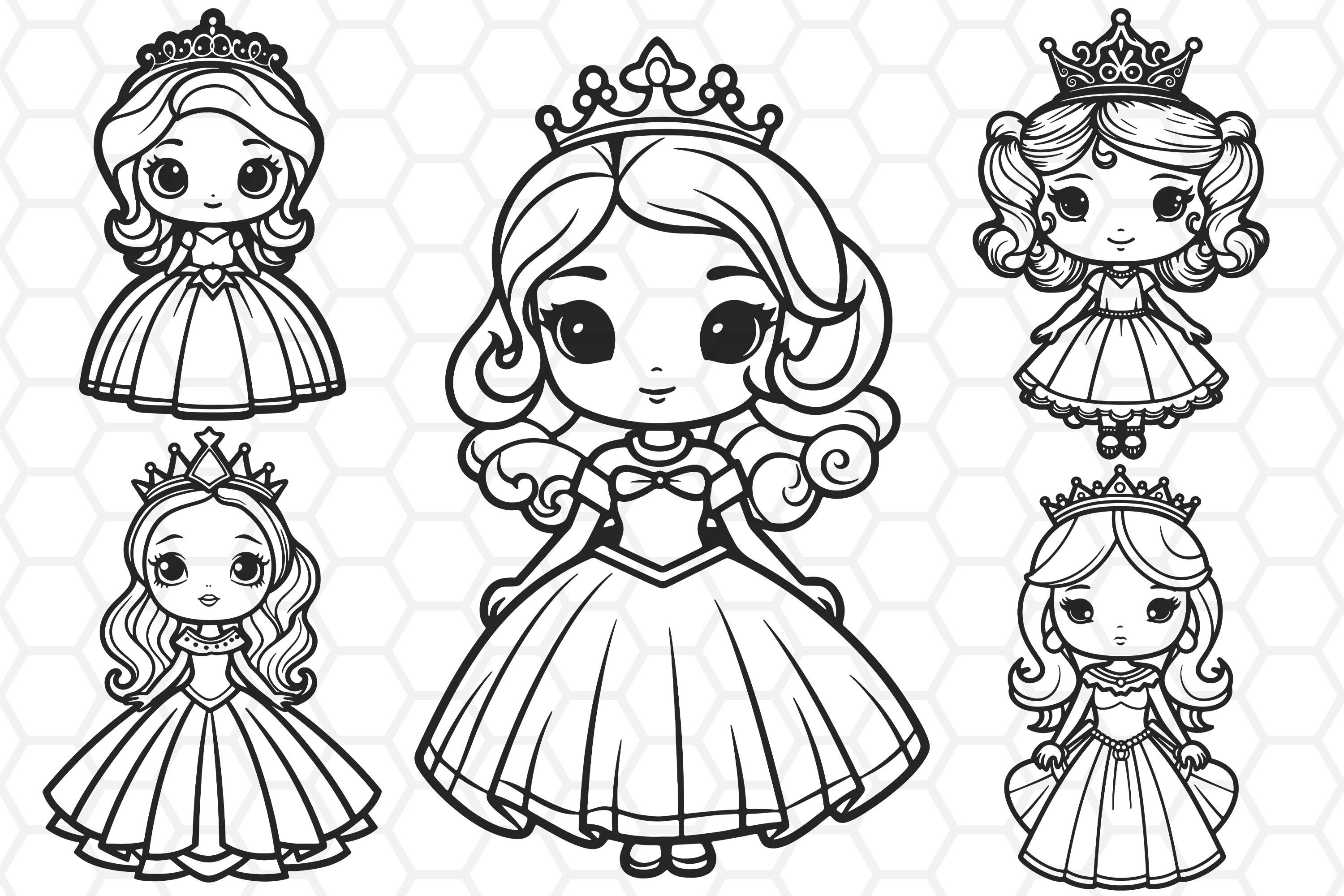 Cute Princess SVG Designs, Princess SVG