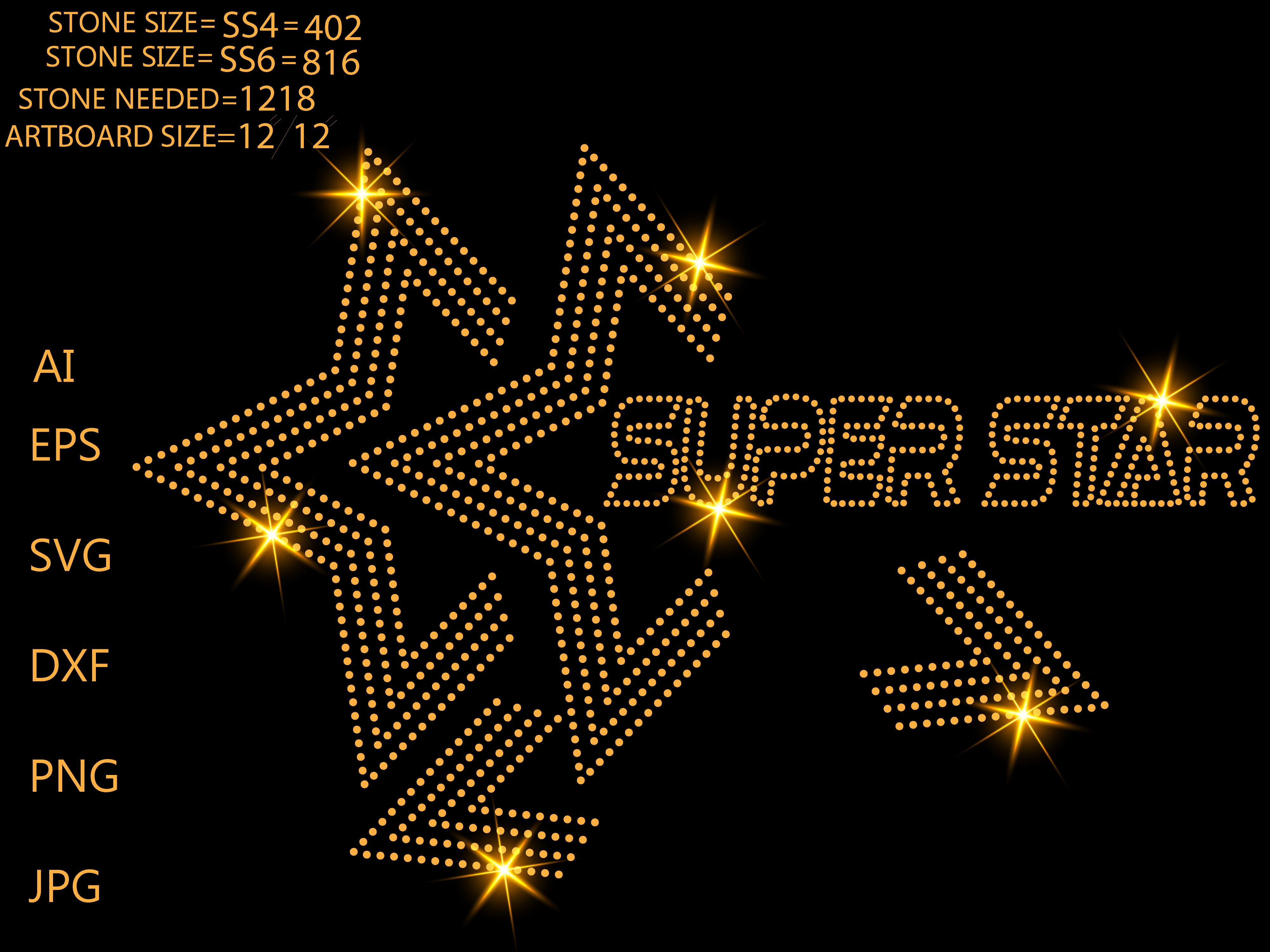 Retro Super Star Rhinestone